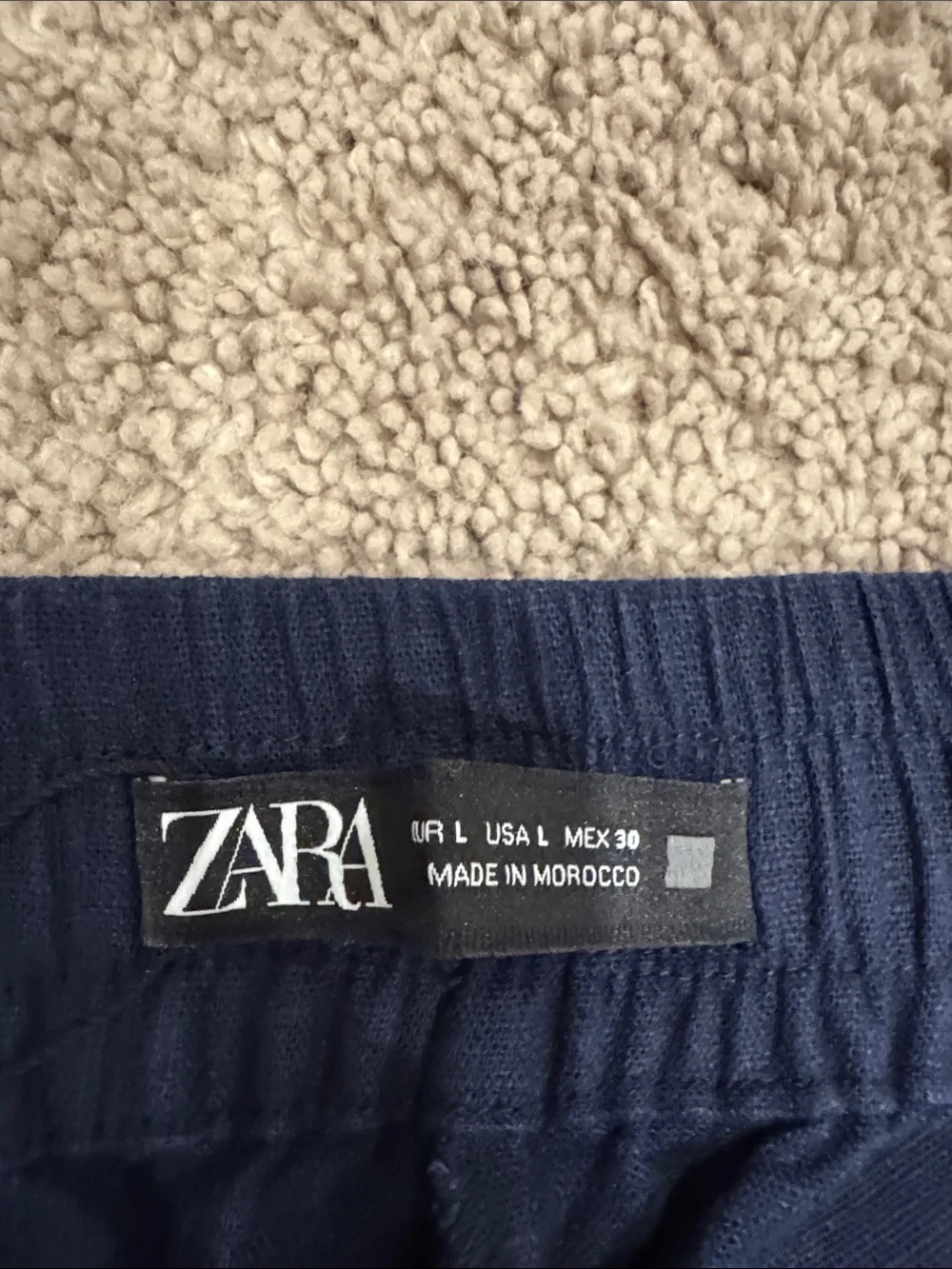 Zara Navy linen pants